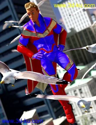 3D打印模型Toon Hero for Genesis 8 Male的图片