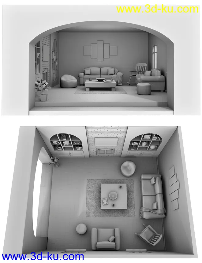 Toon-2-Real - Comfy Family Room模型的图片6