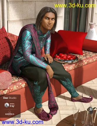 3D打印模型Traditional Eastern Outfit Textures的图片
