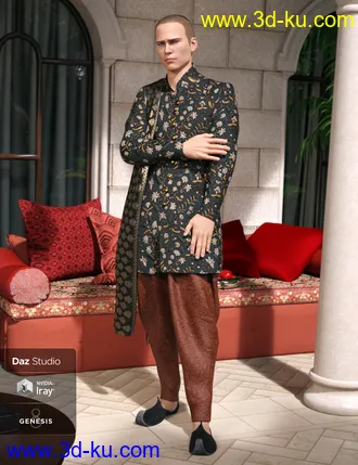 3D打印模型Traditional Eastern Outfit Textures的图片