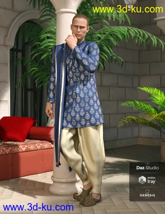 3D打印模型Traditional Eastern Outfit Textures的图片