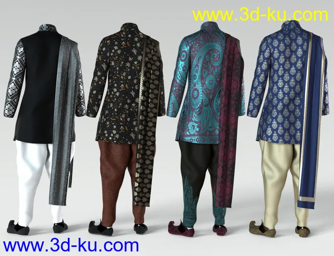 Traditional Eastern Outfit Textures模型的图片7