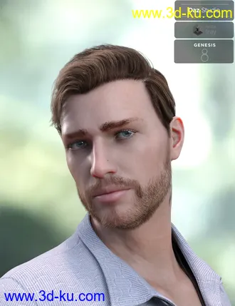 3D打印模型Trevor Hair Set for Genesis 8 Male(s)的图片