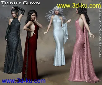 3D打印模型Trinity dForce Gown的图片