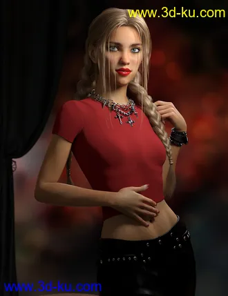 3D打印模型Tuesday HD for Genesis 3 and 8 Female的图片