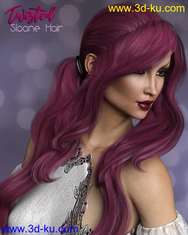 Twizted Sloane Hair模型的图片1