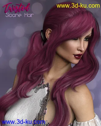 3D打印模型Twizted Sloane Hair的图片