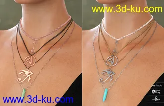 3D打印模型Unisex Jewelry for Genesis 8 Male(s) & Female(s)的图片