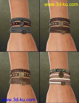 3D打印模型Unisex Jewelry for Genesis 8 Male(s) & Female(s)的图片