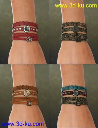 3D打印模型Unisex Jewelry for Genesis 8 Male(s) & Female(s)的图片