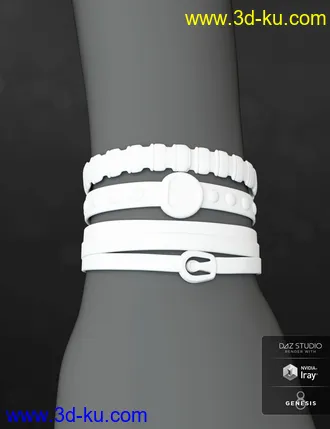 3D打印模型Unisex Jewelry for Genesis 8 Male(s) & Female(s)的图片