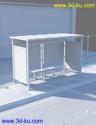 3D打印模型Urban Bus Stop的图片