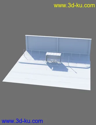 3D打印模型Urban Bus Stop的图片