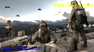 3D打印模型US WW2 Uniform Paratrooper Expansion的图片