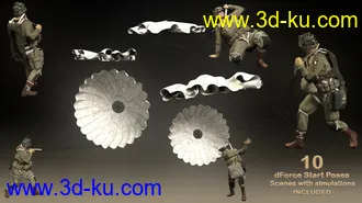 3D打印模型US WW2 Uniform Paratrooper Expansion的图片