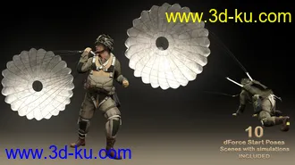 3D打印模型US WW2 Uniform Paratrooper Expansion的图片
