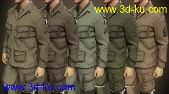 3D打印模型US WW2 Uniform Paratrooper Expansion的图片