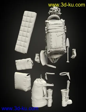 3D打印模型US WW2 Uniform Paratrooper Expansion的图片