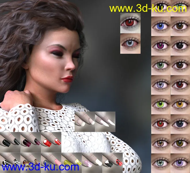 Valeria for Genesis 8 Female模型的图片12
