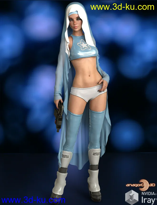 VERSUS - Blisstopia dForce Cloak and Bodysuit模型的图片1