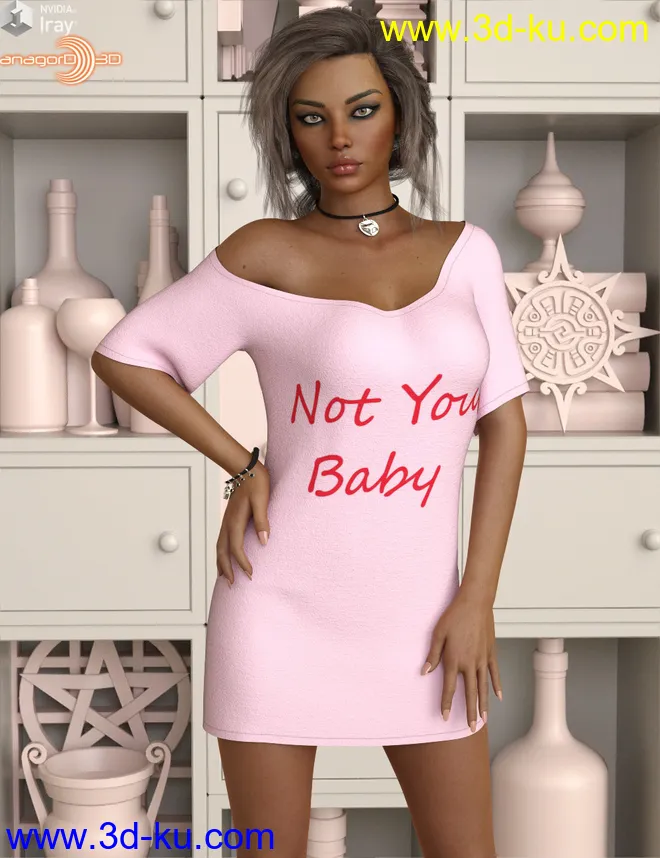 VERSUS - dForce XXL Shirt for Genesis 8 Females模型的图片1