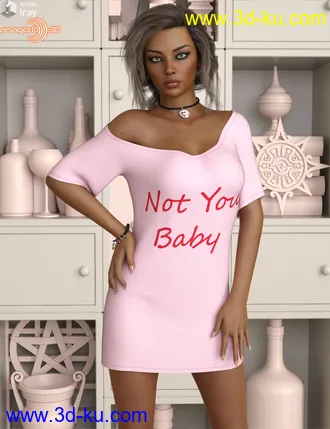 3D打印模型VERSUS - dForce XXL Shirt for Genesis 8 Females的图片