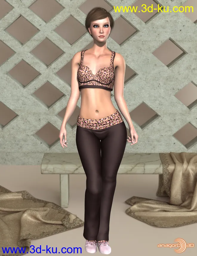 VERSUS - FADS Yoga Pants & Sports Bra for La Femme and Poser 11模型的图片1