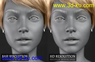 3D打印模型Vica HD For Genesis 8 Female的图片