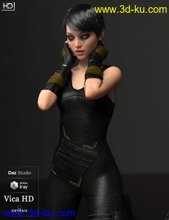 3D打印模型Vica HD For Genesis 8 Female的图片