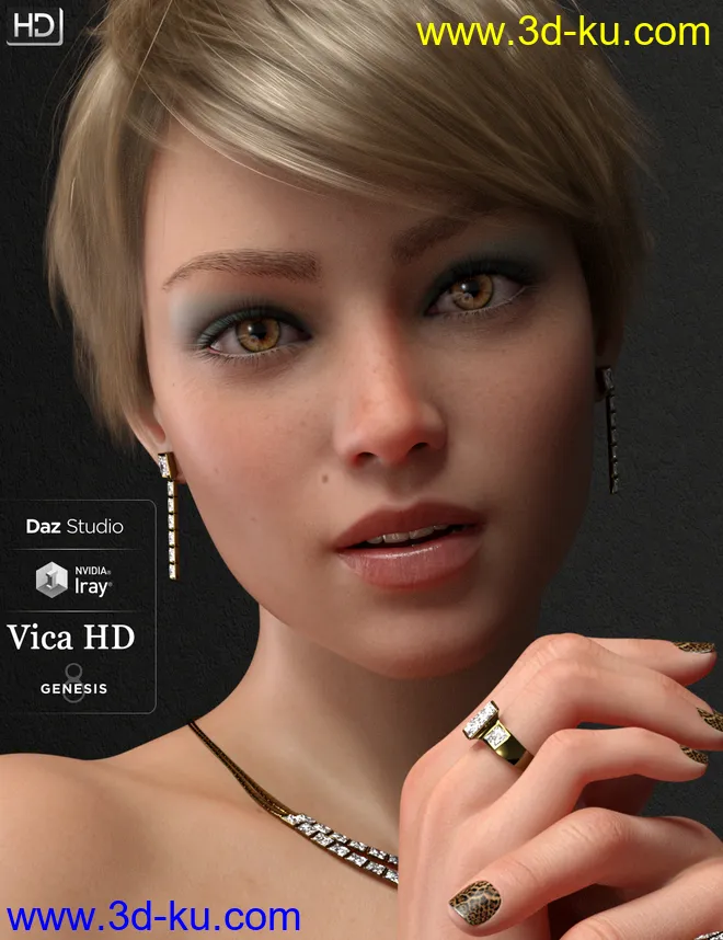 Vica HD For Genesis 8 Female模型的图片13