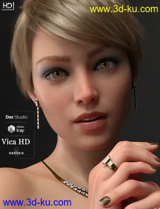 3D打印模型Vica HD For Genesis 8 Female的图片