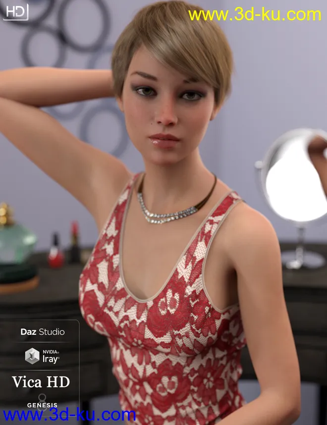Vica HD For Genesis 8 Female模型的图片15