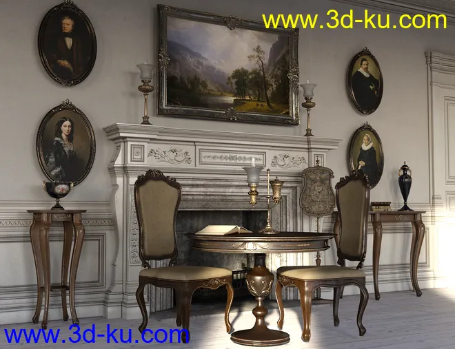 Victorian Decor 2 Iray模型的图片2