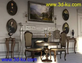 3D打印模型Victorian Decor 2 Iray的图片