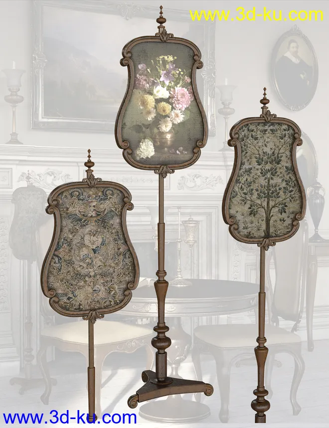 Victorian Decor 2 Iray模型的图片5