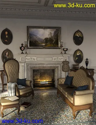 3D打印模型Victorian Decor 3 Iray的图片