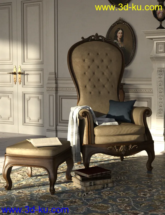 Victorian Decor 3 Iray模型的图片2