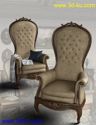 3D打印模型Victorian Decor 3 Iray的图片