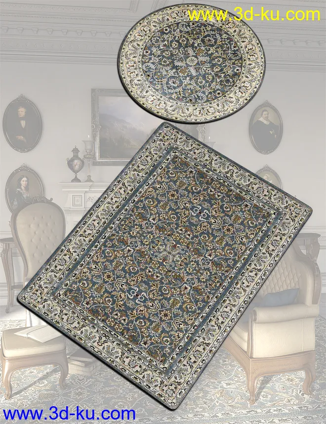 Victorian Decor 3 Iray模型的图片7