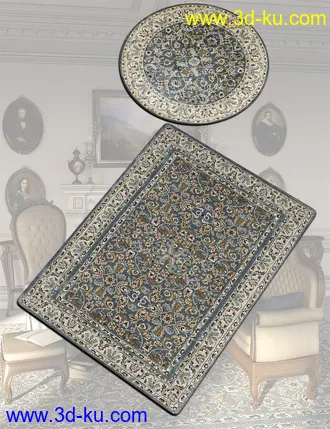 3D打印模型Victorian Decor 3 Iray的图片