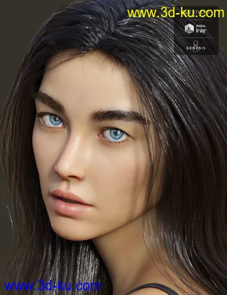 3D打印模型Virginia HD for Genesis 8 Female的图片