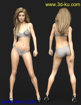 3D打印模型Virginia HD for Genesis 8 Female的图片