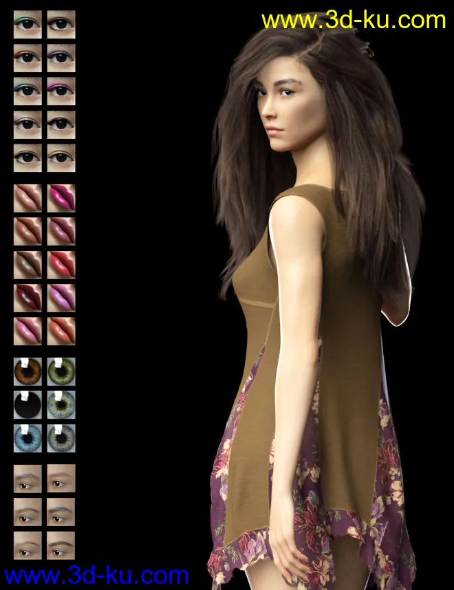 Virginia HD for Genesis 8 Female模型的图片7