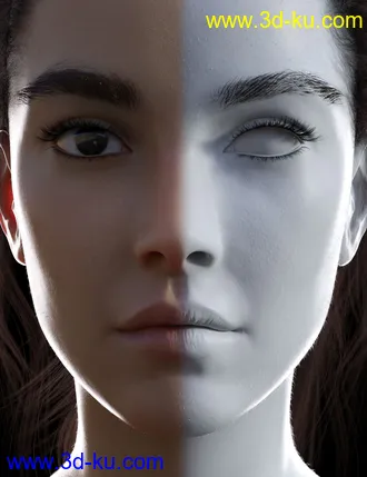 3D打印模型Virginia HD for Genesis 8 Female的图片