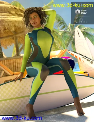 3D打印模型Wave Breakers for Genesis 3 Female(s)的图片