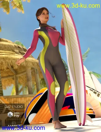 3D打印模型Wave Breakers for Genesis 3 Female(s)的图片