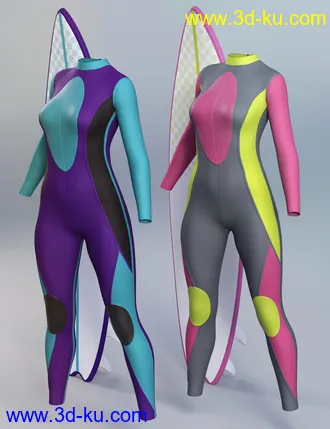 3D打印模型Wave Breakers for Genesis 3 Female(s)的图片