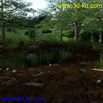 3D打印模型Wet Terrain的图片