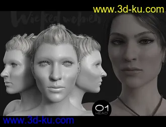 3D打印模型Wicked Women HD Faces and Bodies for Genesis 8 Female的图片