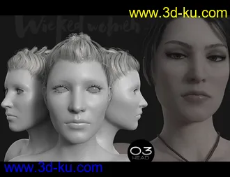 3D打印模型Wicked Women HD Faces and Bodies for Genesis 8 Female的图片